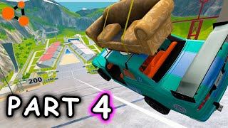 WHO WILL JUMP NEXT! LONG JUMP! ABSOLUTE RANDOMNESS! PART 4! (BEAMNG DRIVE)