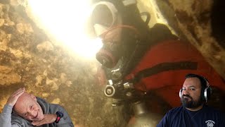 Divers React to Super Tight Cave Dive Profile