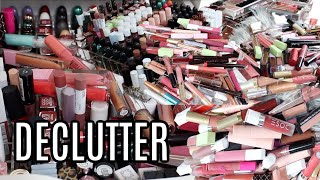 MAKEUP DECLUTTER 2021 | LIPSTICKS, LIP GLOSSES & LIQUID LIPSTICKS | GEREL MATTA