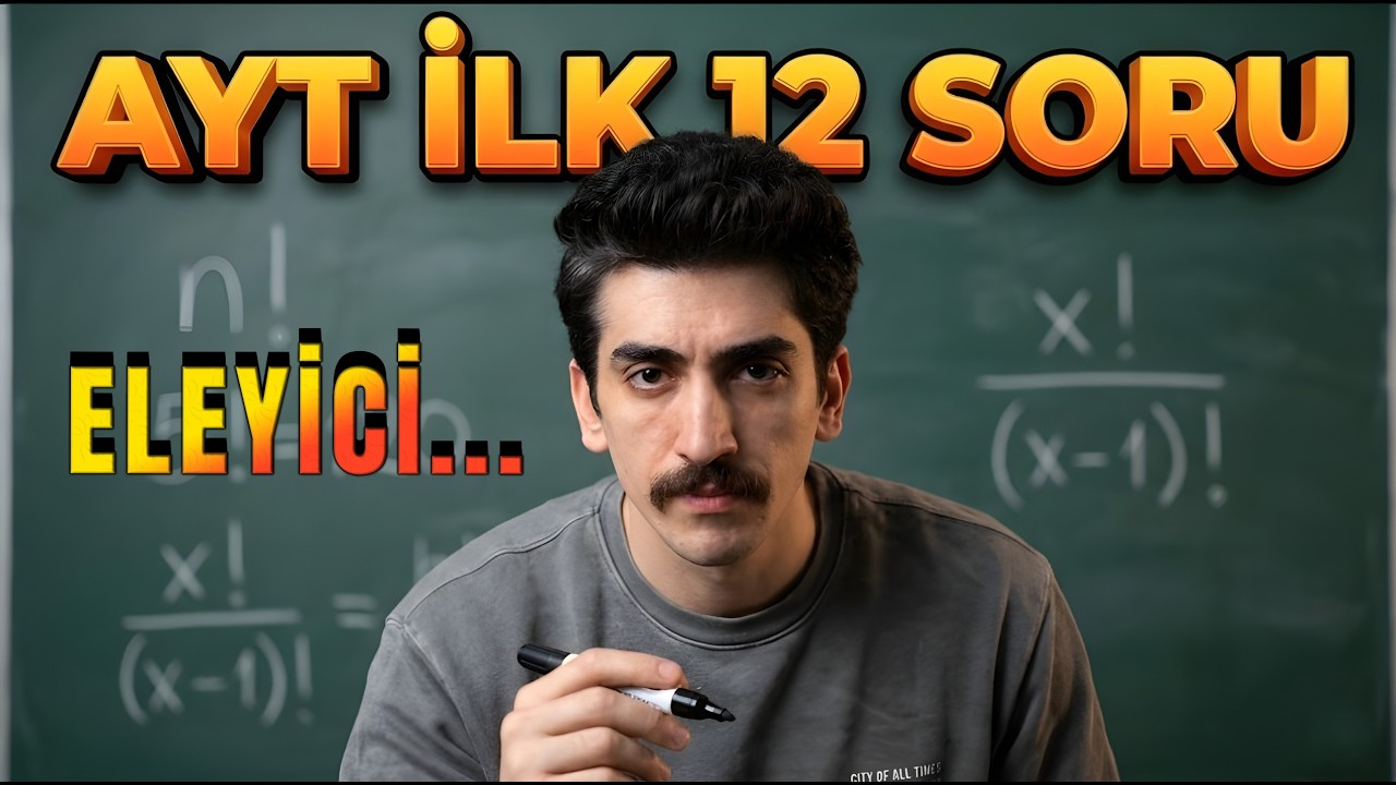 Tekniğini Bilmezsen Zaman Kaybettirir.. AYT İlk 12 Sorudan Bir Soru..