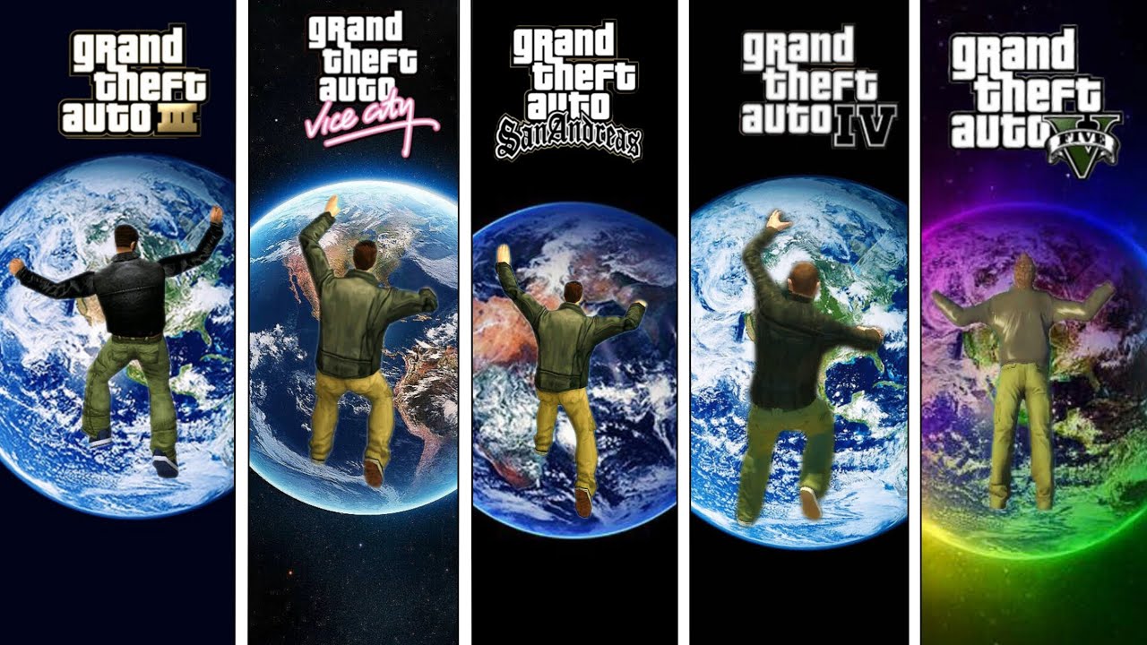 CLAUDE Falling FROM SPACE in GTA Games (2001 - 2026)