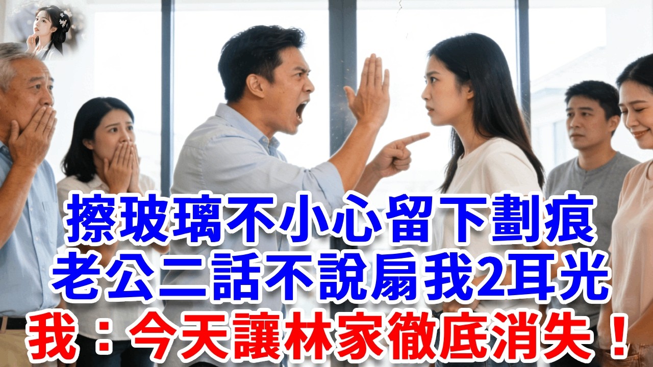 擦玻璃不小心留下劃痕，老公二話不說扇我2耳光：不長眼的東西 滾！我沒鬧 撥通加密電話：爸，讓三哥帶人過來！今天讓林家徹底消失！#詩涵講故事#為人處世#生活經驗#情感故事#晚年哲理#說故事#完結文#原創