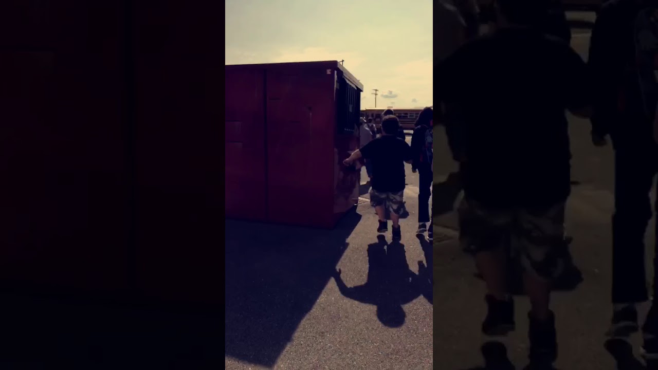 Kid jumps in dumpster YouTube