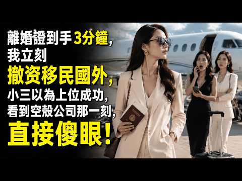 離婚證到手3分鐘，我立刻撤資移民國外，小三以爲上位成功，看到空殼公司那一刻，直接傻眼！#情感边界#感情背叛#小三介入#完结爽文