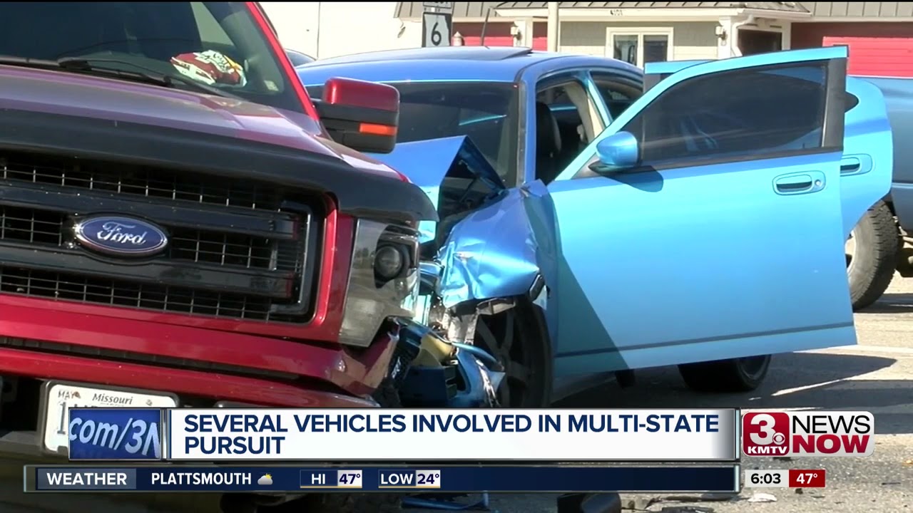 Multi-state car chase ends in Missouri - YouTube