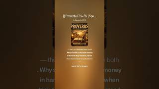 📖 Proverbs 17:1–28 | Spoken Word 