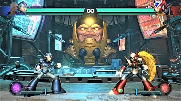 X & Dante vs Zero & Jedah (Hardest AI) - Marvel vs Capcom: Infinite