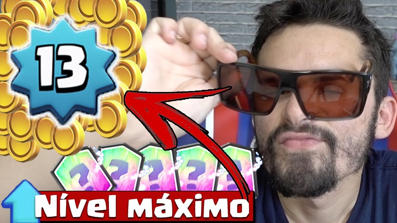 GASTEI MUITO OURO E FINALMENTE CHEGUEI NO NÍVEL 13 NO CLASH ROYALE jogos friv