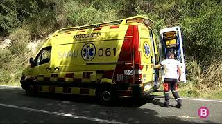 Ferida lleu un dona de 39 anys després de bolcar el seu vehicle a Na Macaret