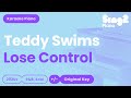 Teddy swims  lose control karaoke piano