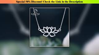 Editor’s Choice Lotus Fun Real 925 Sterling Silver Handmade Fine Jewelry Hollow Out Lotus Necklace•
