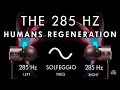 Humans regeneration   285hz brain hemisphere synchronization