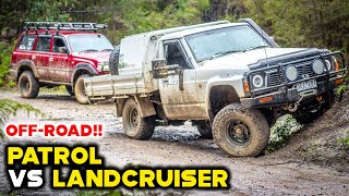 Patrol VS Landcruiser OFFROAD! Which 4x4 had to WINCH?? First time back 4WDING!!