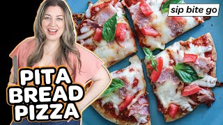 Easy Pita Bread Pizza Recipe   Toppings Ideas