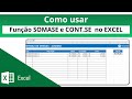 🔹[Fórmulas Excel] Função SOMASE e Função CONT SE no Excel - Formula SOMA E CONT VALORES