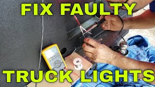 HOW TO FIX FAULTY TRUCK LIGHTS LAMPS LED TRAILER LIGHTS LAMPS TURN SIGNALS MARKERS