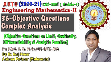 MCQ Mathematics 2 | Complex Analysis Objective Questions | Objective Question Mathematics 2