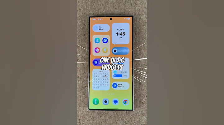 Samsung One Ui 7 - New Widgets in Light & Dark Mode! #oneui7