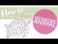 How To Doodle Geometric Animal Turtle Easy Tutorial