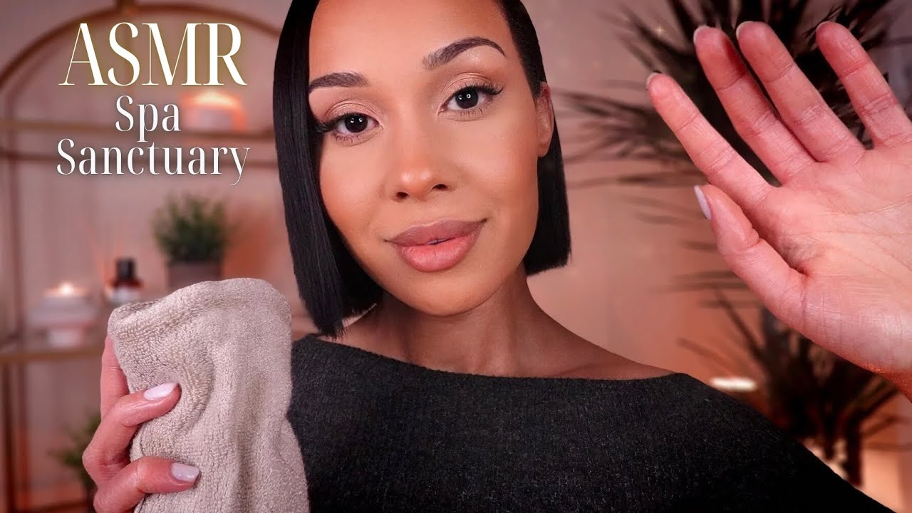 ASMR Spa Sanctuary | Deep Massage, Hair Brushing & Facial Care | Slow Touch & Deep Relaxation