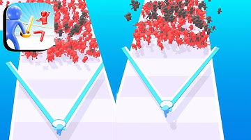 Crowd Slicer - All Levels Gameplay Android,ios (Levels 18-19)