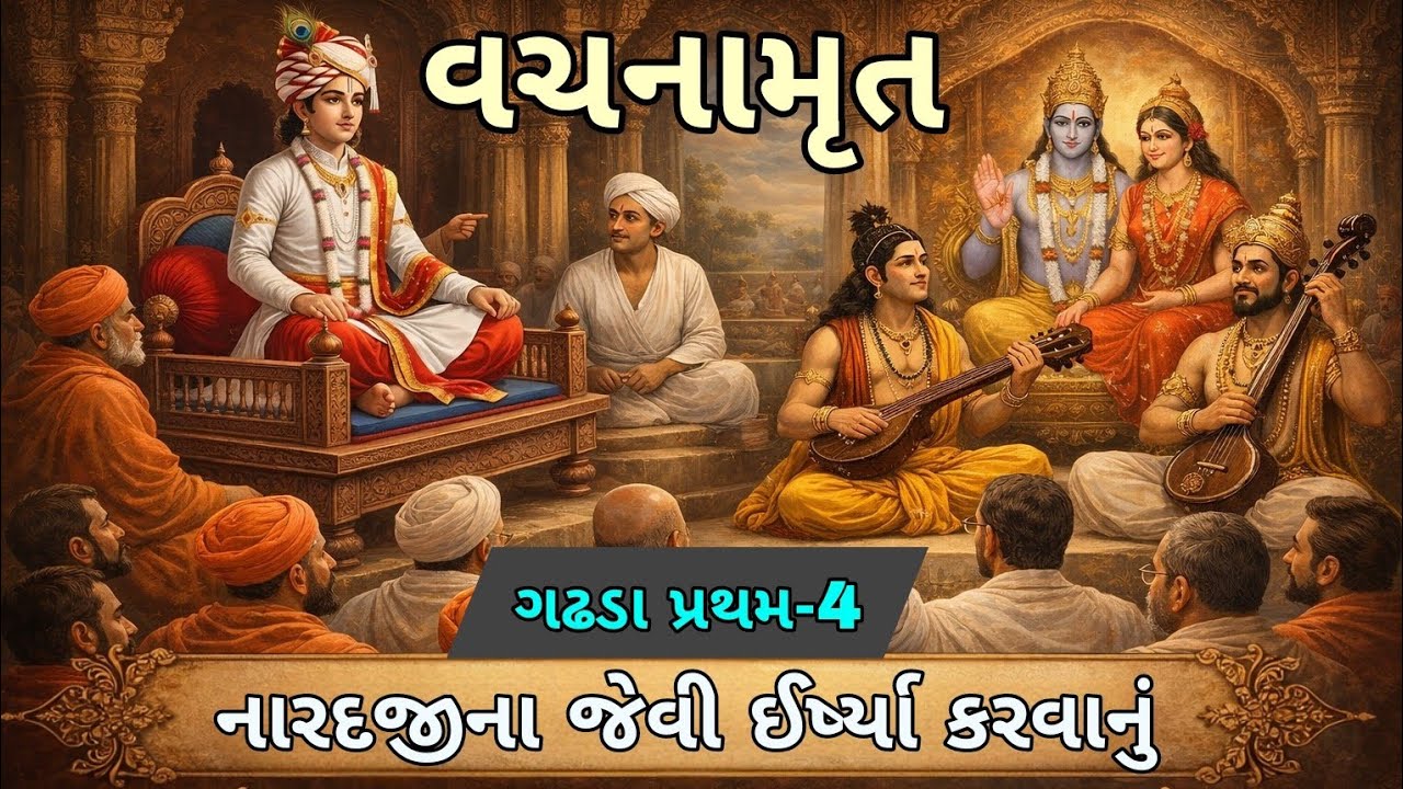 વચનામૃત ગઢડા પ્રથમ-4 નારદજીના જેવી ઈર્ષા કરવાનું vachanamrut katha#katha#Vachanamut#gujarati#history