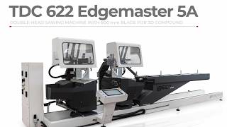 TDC 622 Edgemaster 5A: 5-axis double mitre saw manufactured by Mecal Machinery