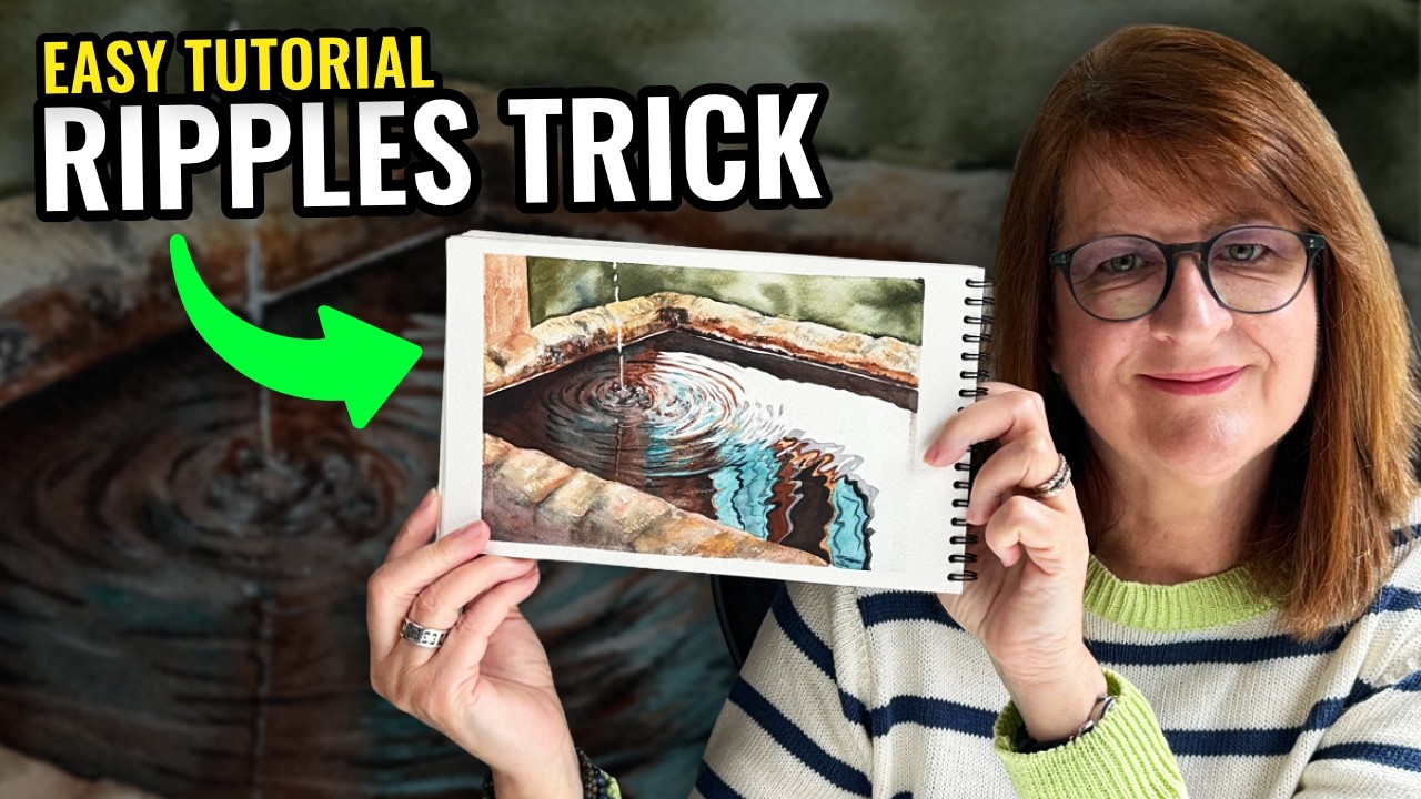 Paint Water Reflections Without Overworking (Ripple Trick!)