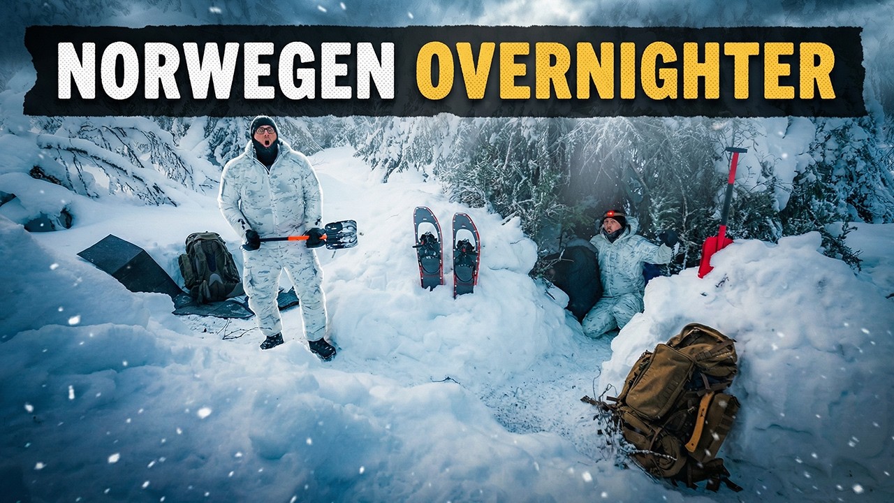 ❄️ Ohne SHELTER bei -25°C in Norwegen überleben - Ein Nacht wie keine Andere 🌌 - Bushcraft Outdoor