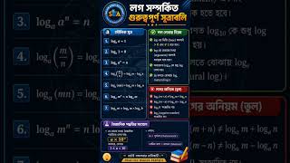 👉 সূচক ও লগারিদম সব সূত্র একসাথে 🔥 | SSC/HSC Math Shortcut | Easy Math Bangla।