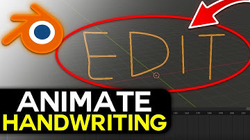 Simple Way to Animate Handwriting in Blender in 2025