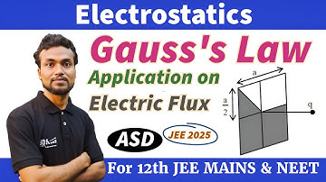 JEE 2025_A square loop of side a=1m is held normally in front of a point charge q=1C. The flux of