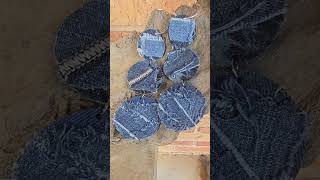 Denim earrings #denimearrings #denimshorts #earrings #denim #longearring #hiphopculture #hairstyles
