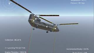 Silantro Helicopter Simulator: Chinook CH-47 Flight Test screenshot 2