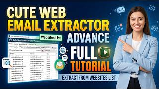 How to Extract Emails from a List of Websites | Cute Web Email Extractor Tutorial