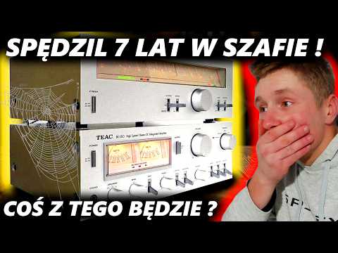 TAKI PIĘKNY ZESTAW Z LAT 80 SPĘDZIL 7 LAT W SZAFIE... SERWIS TEAC BX550 i TX550