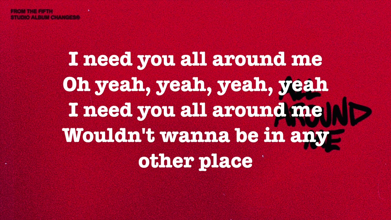 Justin Bieber All around me (lyrics version) YouTube