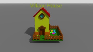 Voxel Village House | Part 2 | MagicaVoxel