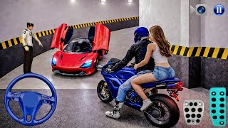 Blue Brand New Bike in Parking Garage - 3D Driving class 2026 - Android Gameplay #bikegame screenshot 4