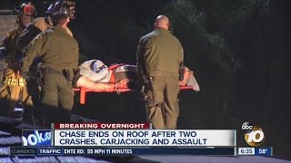 Carjacking suspect captured after strange standoff