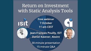 Maximize ROI with Static Analysis Tools for Safety & Security