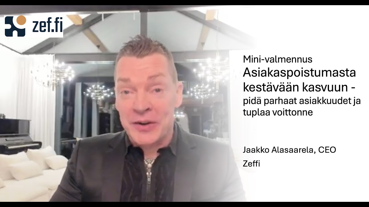Asiakaspoistumasta kestävään kasvuun - pidä parhaat asiakkuudet ja tuplaa voittonne