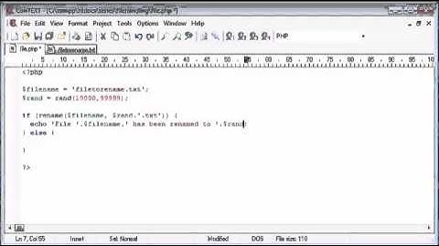 Beginner PHP Tutorial   86   File Handling Deleting and Renaming Files Part 2