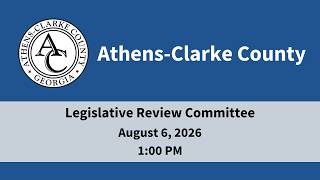 08-06-2026 Legislative Review Committee
