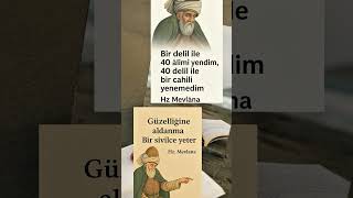 Hz. Mevlanadan Derin Sözler Aldanma, Güvenme, Sadece Rabbine Sığın