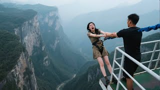 Bungee Jumping With Rope In Beautiful Place:Asmr Bungee Jumping