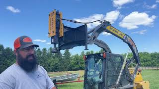 AGROTK 680 fence post driver. Just the beginning…