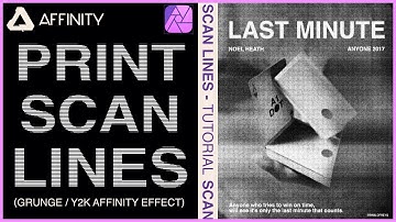 Affinity Photo 2 Tutorial – Grunge & Y2K Photocopy Scan Lines Effect