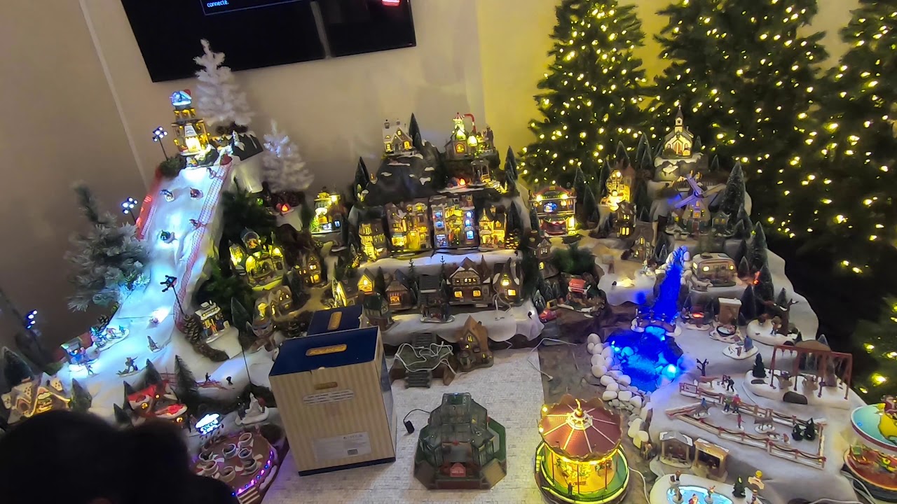 Village miniature de Noël 