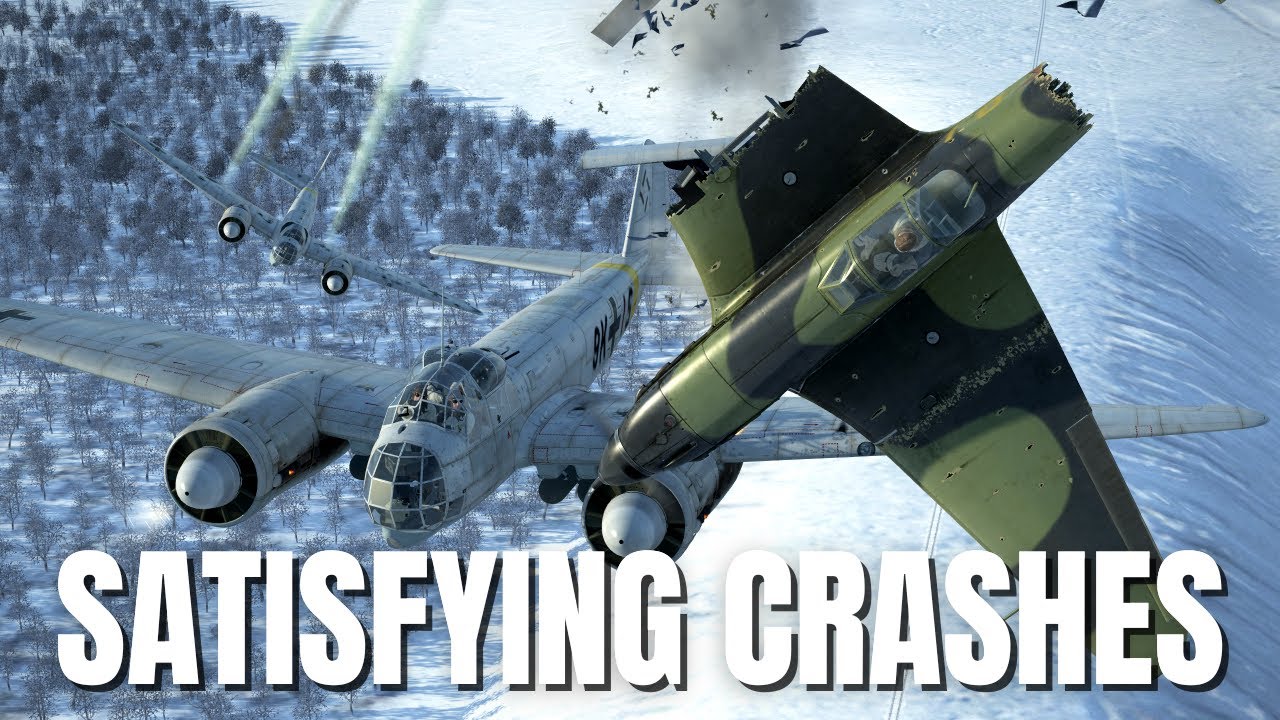 Satisfying Airplane Crashes & Emergency Landings! V287 | IL-2 Sturmovik Flight Simulator Crashes